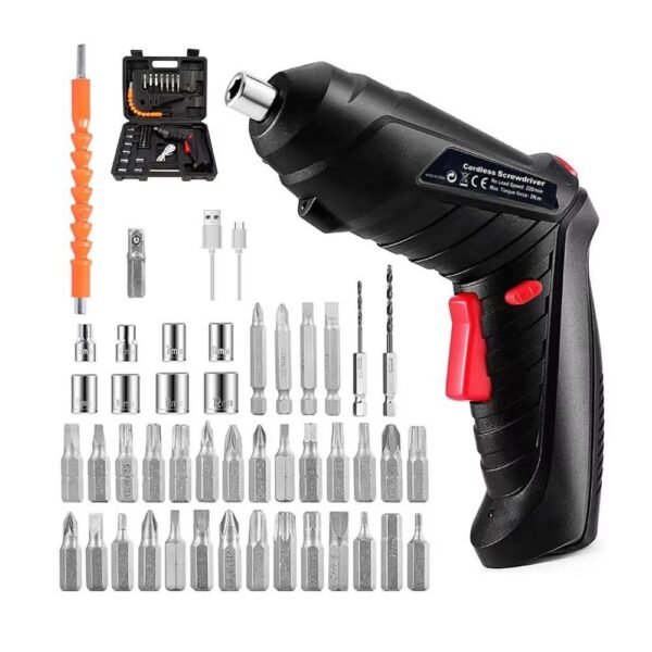 Premium Quality 47-in-1 Rechargeable Electric Screwdriver Set – Chrome Vanadium Steel Precision Tool Kit