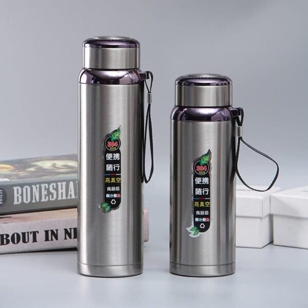 800ml / 1000ml Stainless Steel Vacuum Insulated Thermos Bottle – Leakproof Water Bottle for Travel, Gym & Office