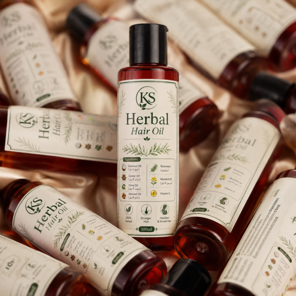 KS Herbal Hair Oil – 100% Organic | Natural Hair Growth & Stronger, Healthier Hair 🌿